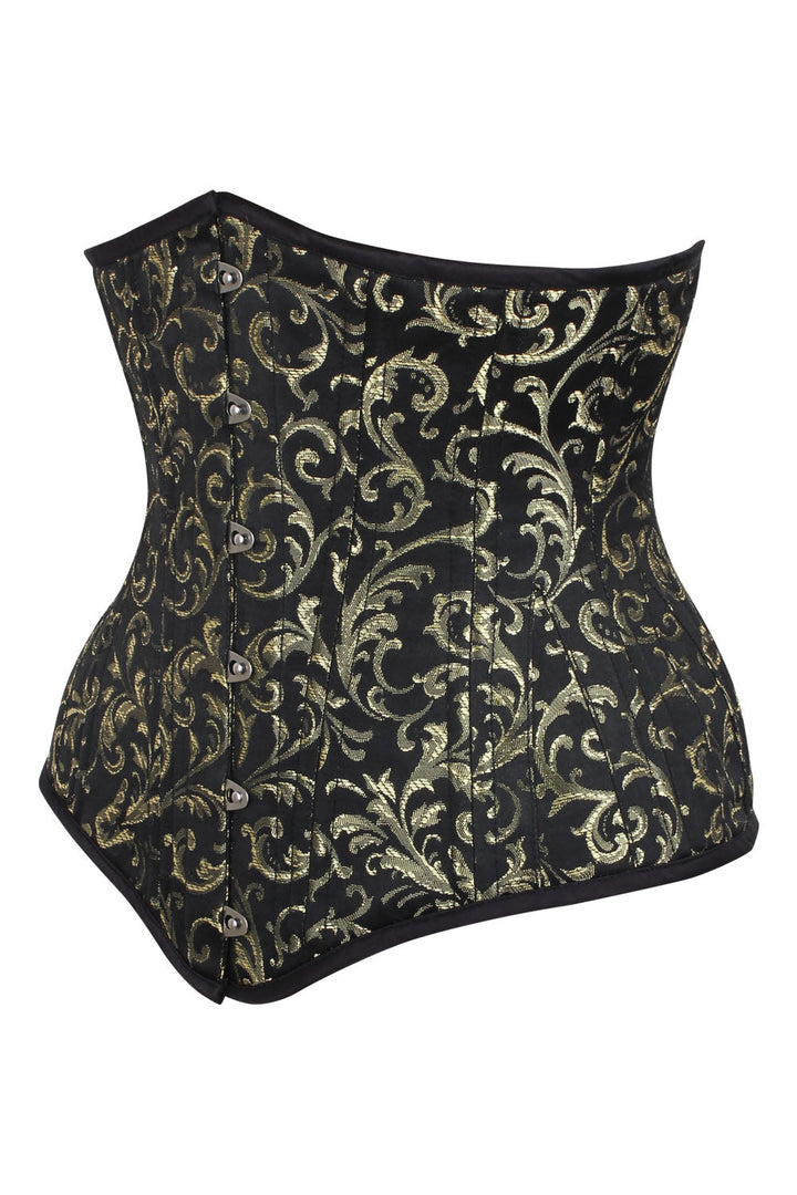 Black Gold Baroque Dannee Waist Training Corset
