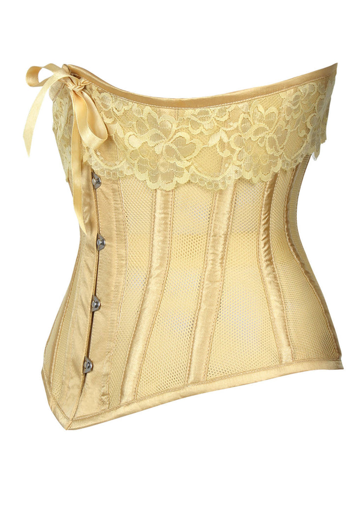 Golden Hetty Honeycomb Mesh Underbust Corset