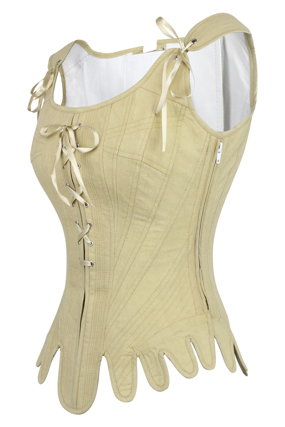 Mustard Janille Historically Inspired Overbust Corset