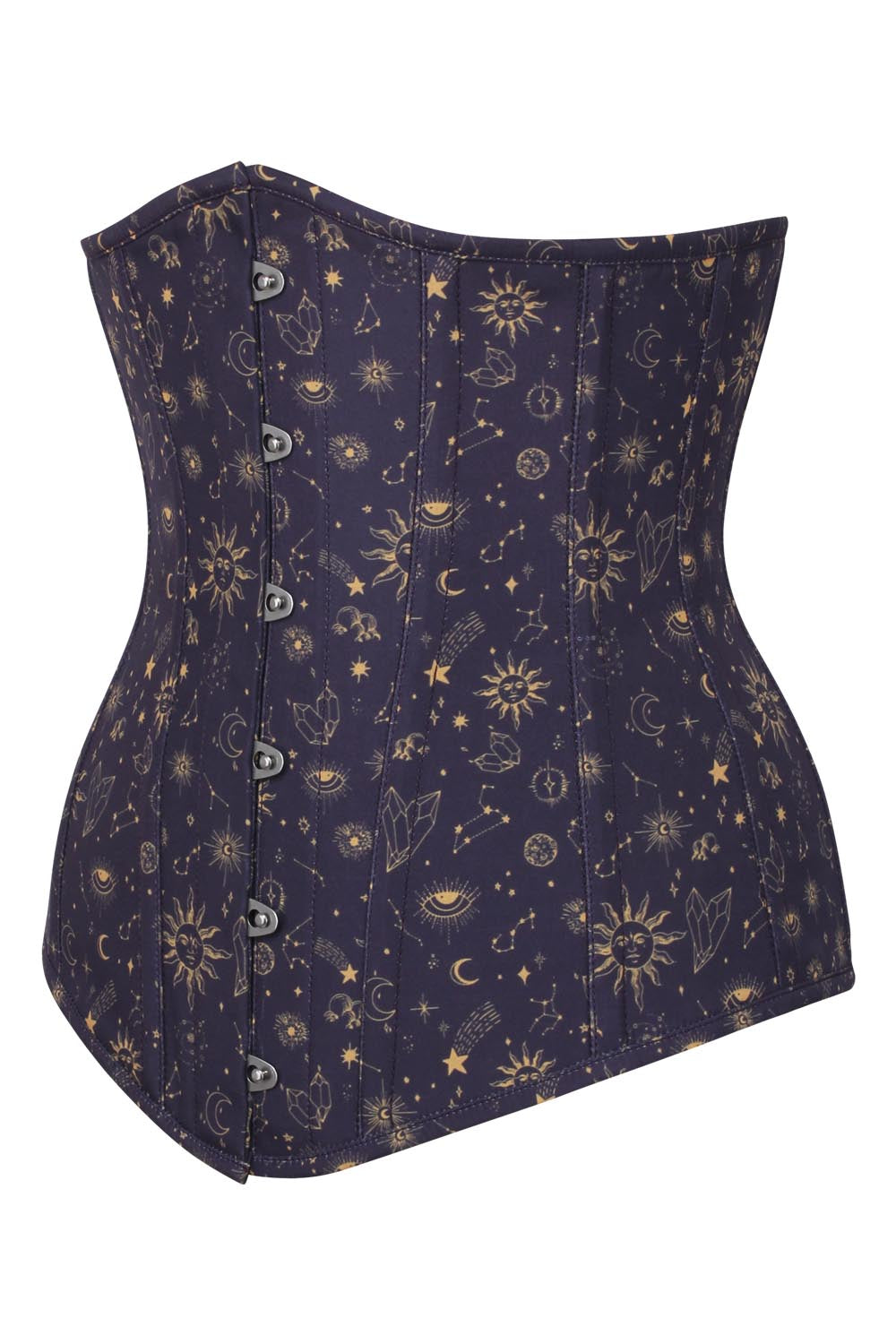 Midnight Celestial Jolissa Digital Print Underbust Corset