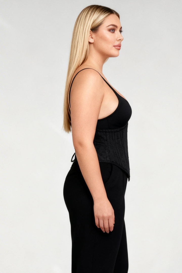 Midnight Black Brianna Waist Training Corset