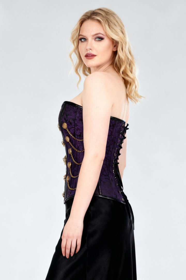 Deep Purple Jewelyn Overbust Corset